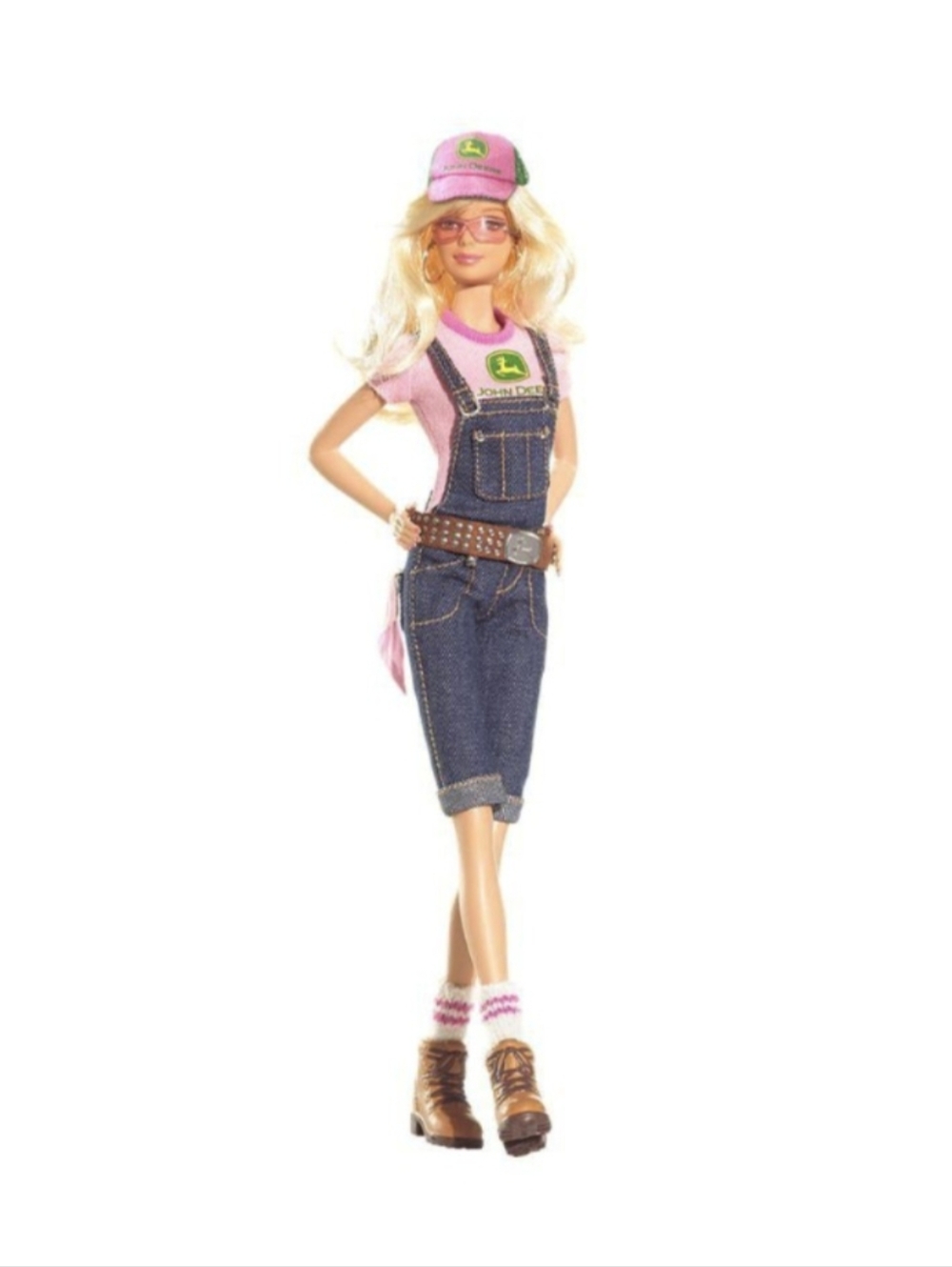 NEW John Deere Barbie Doll Pink Label Barbie Collector L4686 2007 In Box